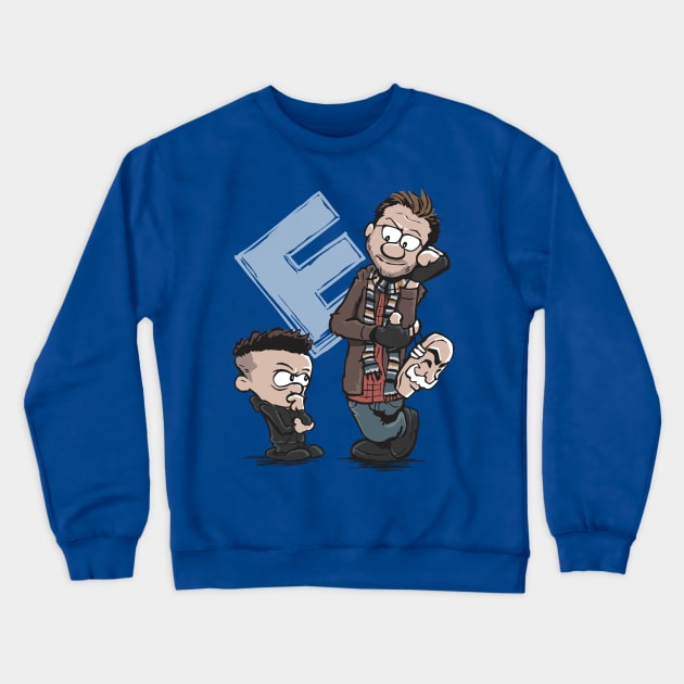 Elliot and Mr. Robbes Crewneck Sweatshirt by djkopet